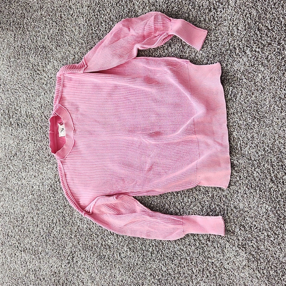Aerie exposed seams oversized ribbed sweater